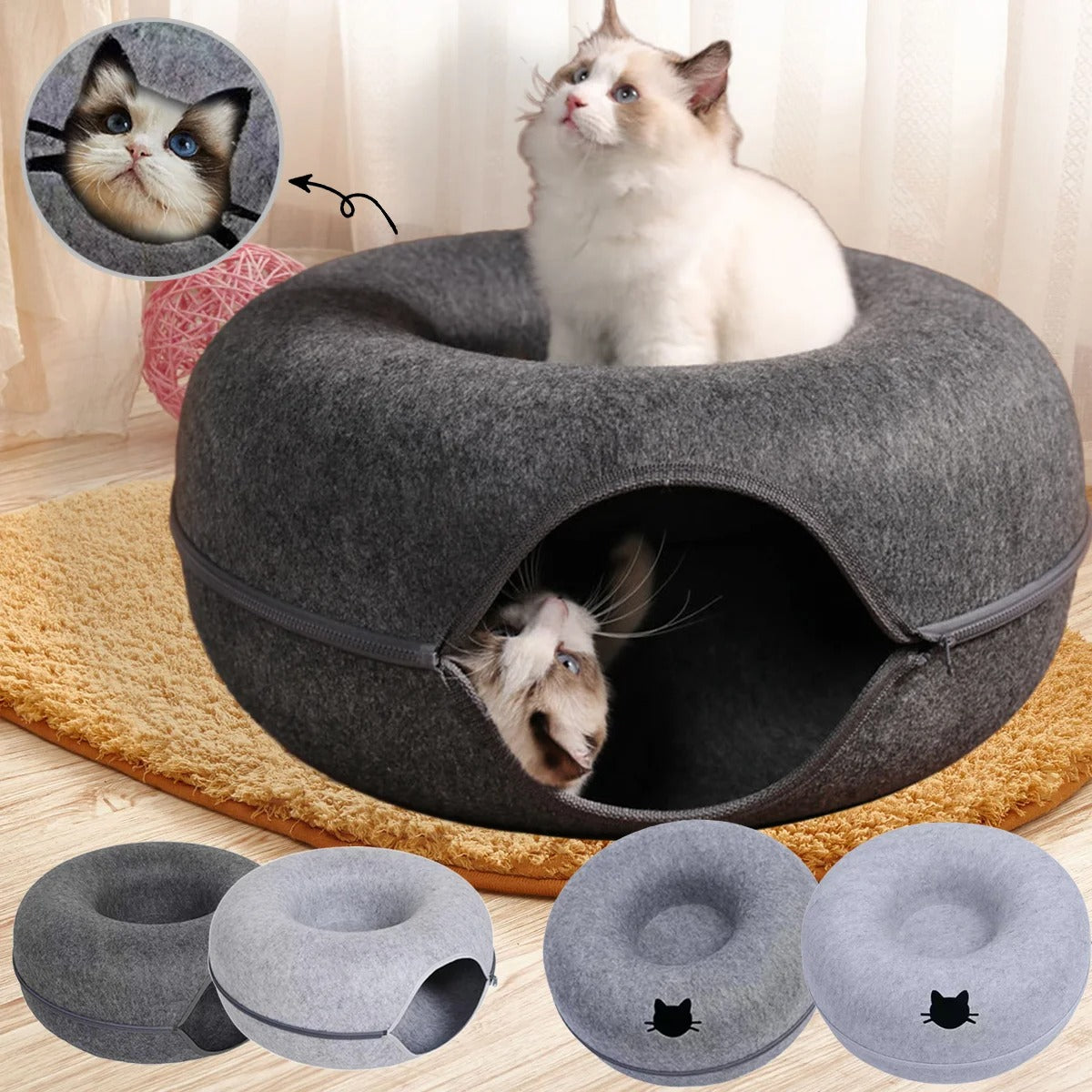 donutbed kattenhuis