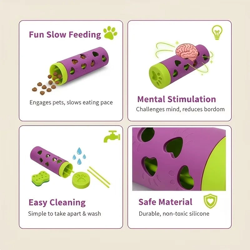 Interactive Detachable Pet Slow Feeder